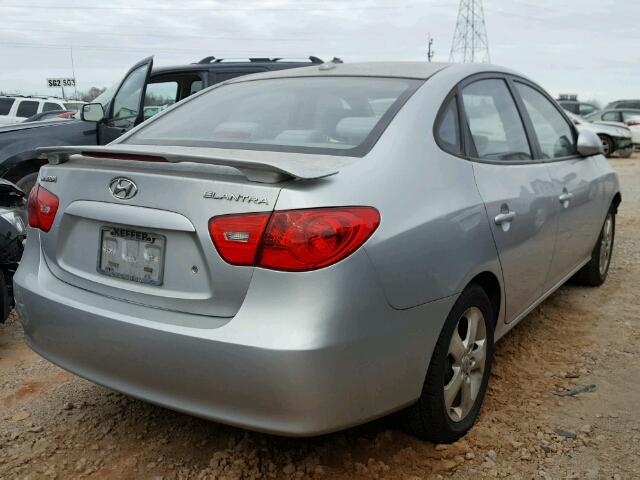 KMHDU46D08U483478 - 2008 HYUNDAI ELANTRA GL SILVER photo 4