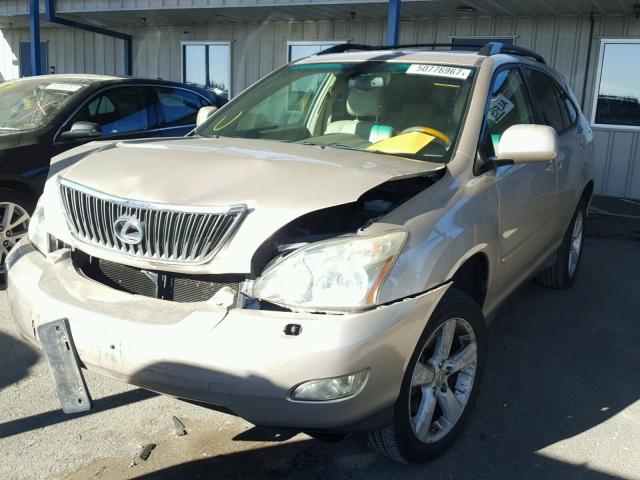 2T2HK31U27C006474 - 2007 LEXUS RX 350 GOLD photo 2