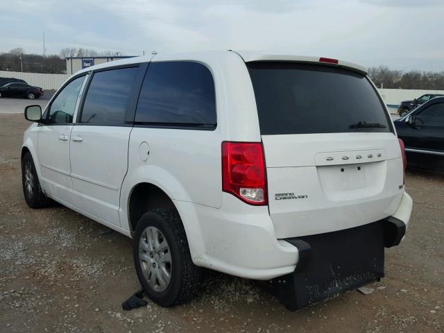 2C4RDGBG5GR152435 - 2016 DODGE GRAND CARA WHITE photo 3