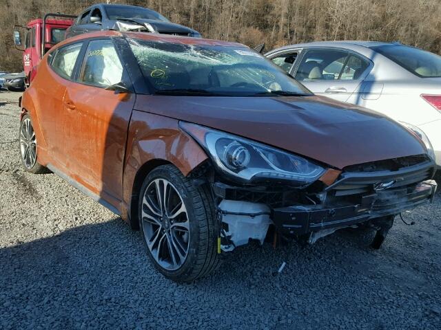 KMHTC6AE5GU291921 - 2016 HYUNDAI VELOSTER T ORANGE photo 1