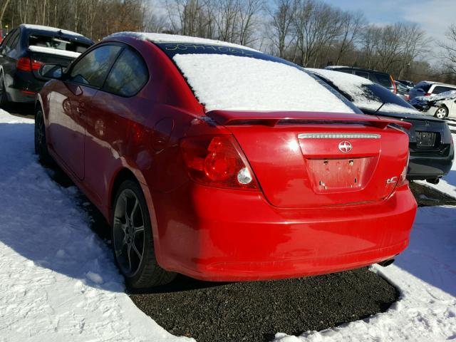 JTKDE177050052577 - 2005 TOYOTA SCION TC RED photo 3