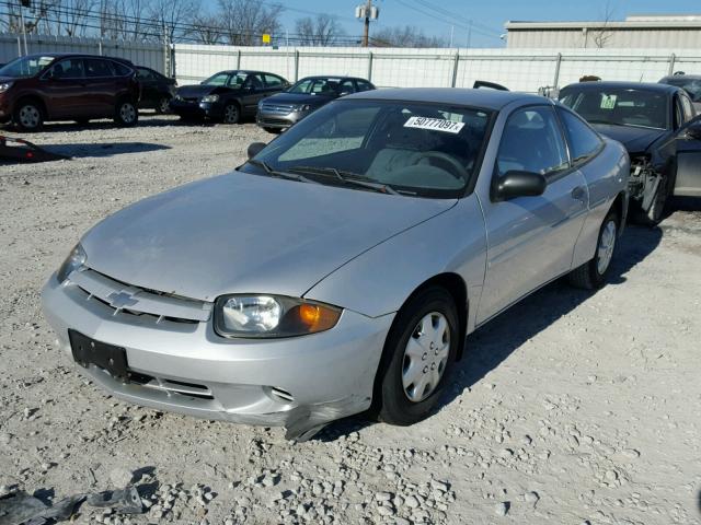 1G1JC12FX37235769 - 2003 CHEVROLET CAVALIER SILVER photo 2