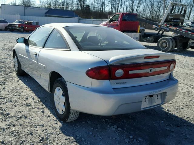 1G1JC12FX37235769 - 2003 CHEVROLET CAVALIER SILVER photo 3