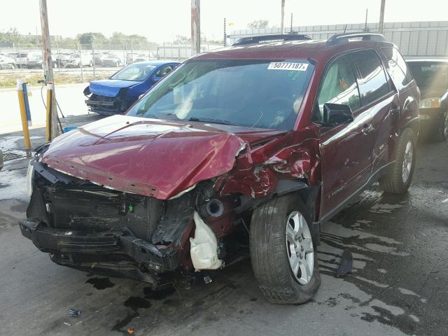 1GKER13727J149982 - 2007 GMC ACADIA SLE RED photo 2