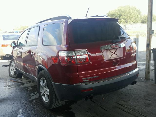 1GKER13727J149982 - 2007 GMC ACADIA SLE RED photo 3