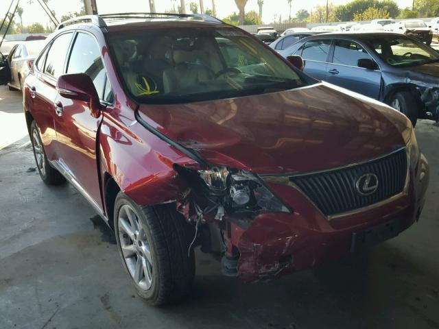 JTJBK1BA4A2411371 - 2010 LEXUS RX 350 RED photo 1