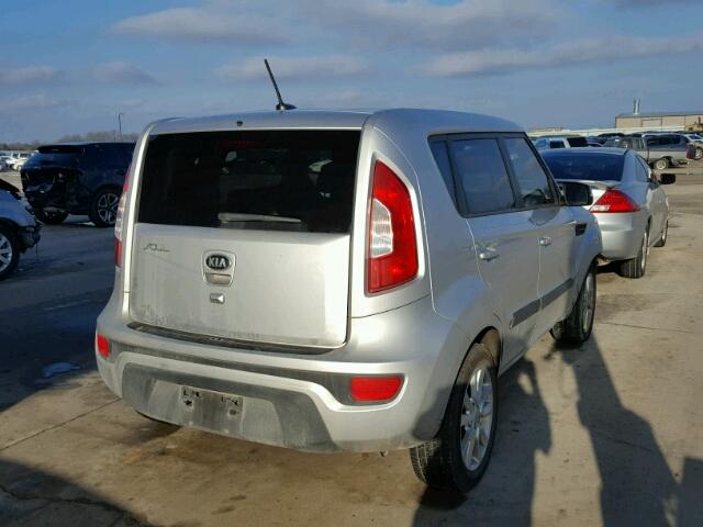 KNDJT2A66D7574125 - 2013 KIA SOUL + SILVER photo 4