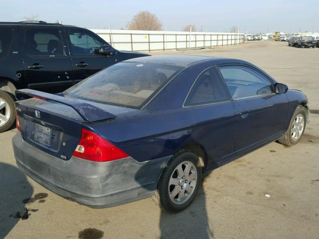 1HGEM21992L051664 - 2002 HONDA CIVIC EX BLUE photo 4