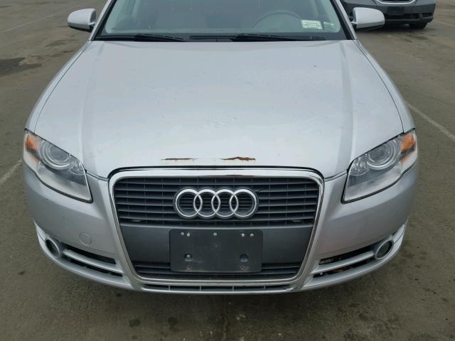 WAUDF68E95A447637 - 2005 AUDI A4 2.0T QU SILVER photo 7