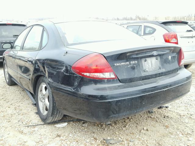 1FAFP55U74A131107 - 2004 FORD TAURUS SES BLACK photo 3