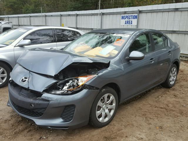 JM1BL1TF5D1789798 - 2013 MAZDA 3 I GRAY photo 2