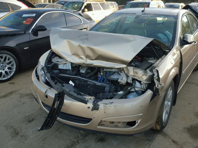 1G8ZR57567F315219 - 2007 SATURN AURA GREEN BEIGE photo 9