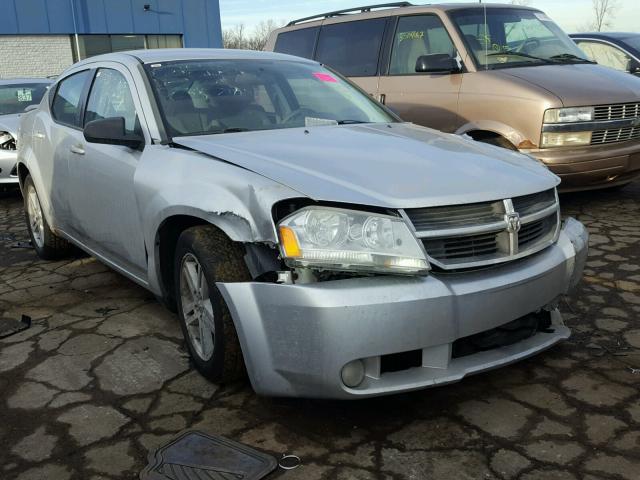 1B3LC56K38N101253 - 2008 DODGE AVENGER SX SILVER photo 1