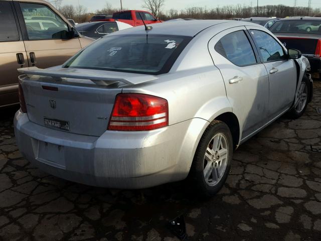 1B3LC56K38N101253 - 2008 DODGE AVENGER SX SILVER photo 4