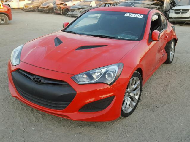 KMHHT6KD4DU083004 - 2013 HYUNDAI GENESIS CO RED photo 2