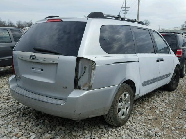 KNDMB233076107621 - 2007 KIA SEDONA EX SILVER photo 4