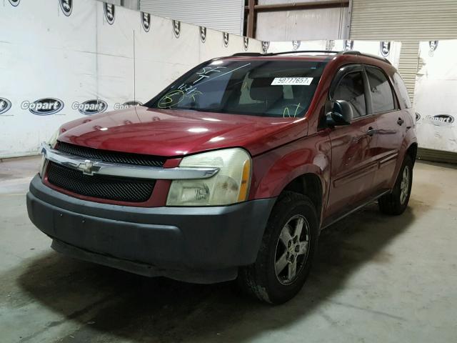 2CNDL23F856007986 - 2005 CHEVROLET EQUINOX LS RED photo 2