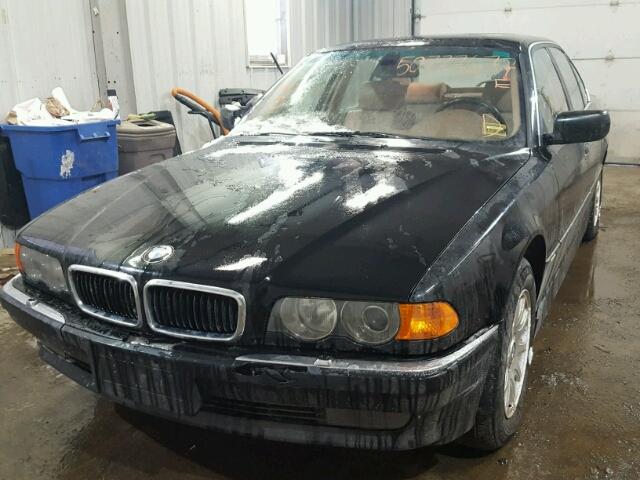 WBAGG83441DN83669 - 2001 BMW 740 I BLACK photo 2