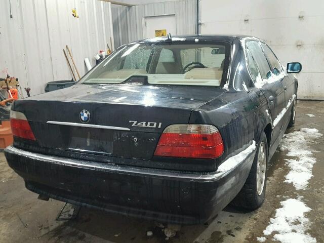 WBAGG83441DN83669 - 2001 BMW 740 I BLACK photo 4