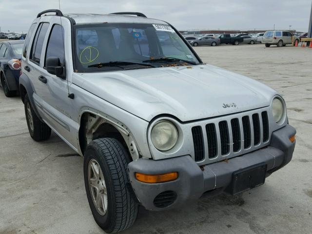 1J4GK48K33W547801 - 2003 JEEP LIBERTY SP SILVER photo 1