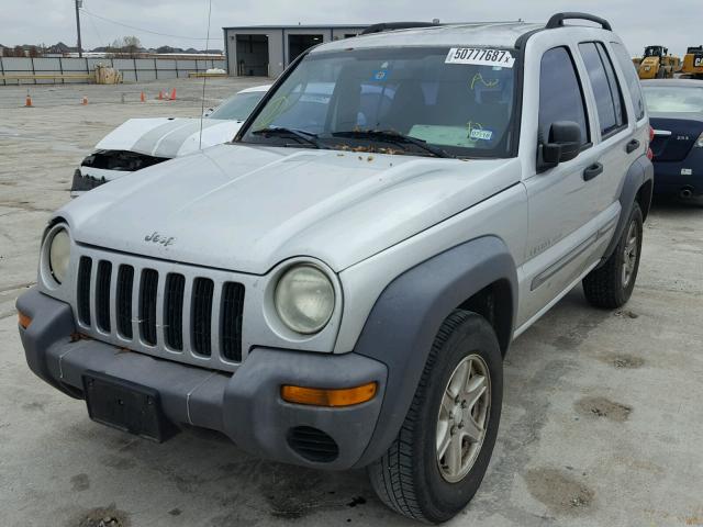 1J4GK48K33W547801 - 2003 JEEP LIBERTY SP SILVER photo 2