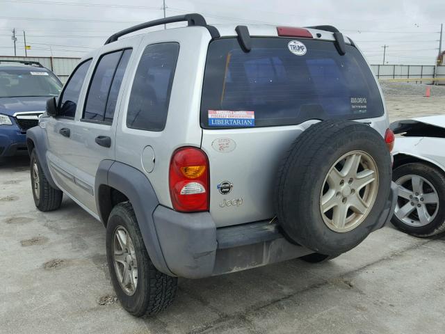 1J4GK48K33W547801 - 2003 JEEP LIBERTY SP SILVER photo 3