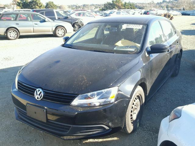 3VW2K7AJ8EM371721 - 2014 VOLKSWAGEN JETTA BASE 黑色 照片 2