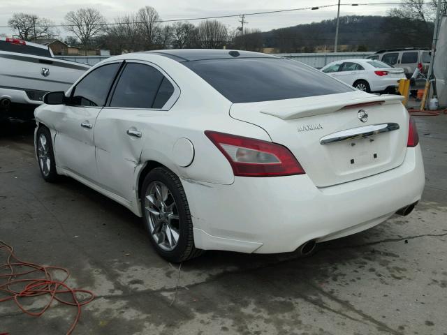 1N4AA5APXBC834214 - 2011 NISSAN MAXIMA S WHITE photo 3