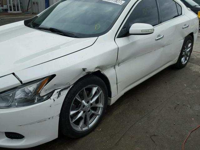 1N4AA5APXBC834214 - 2011 NISSAN MAXIMA S WHITE photo 9