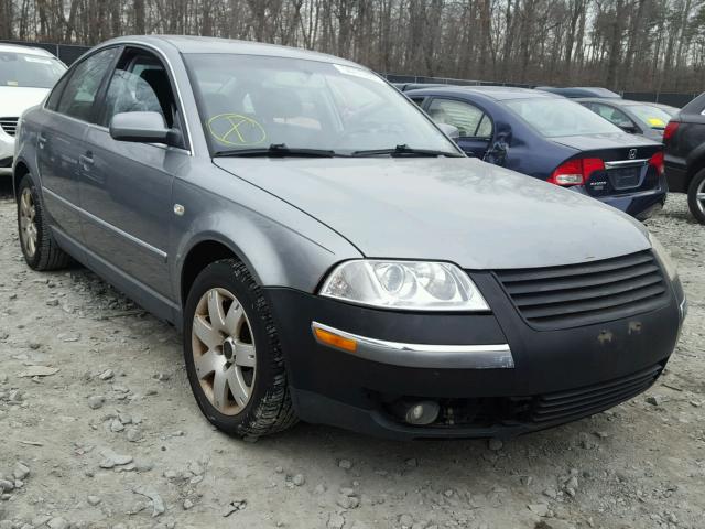 WVWTH63B62P300982 - 2002 VOLKSWAGEN PASSAT GLX GRAY photo 1