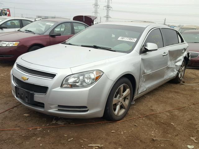 1G1ZC5EU5CF157766 - 2012 CHEVROLET MALIBU 1LT SILVER photo 2