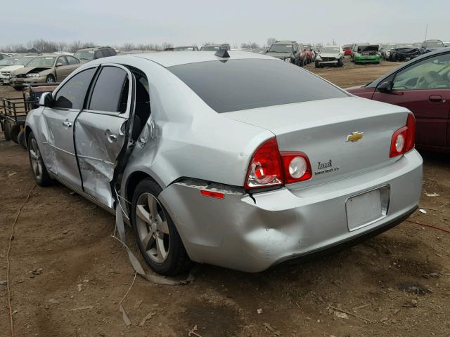 1G1ZC5EU5CF157766 - 2012 CHEVROLET MALIBU 1LT SILVER photo 3