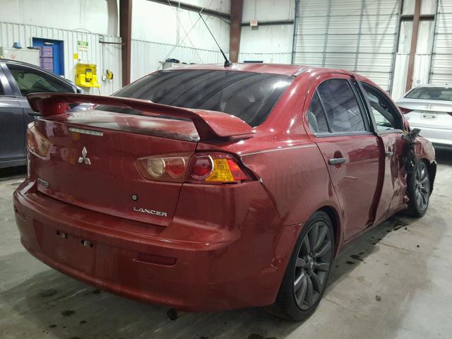 JA3AU16U98U007461 - 2008 MITSUBISHI LANCER DE RED photo 4