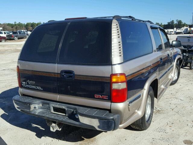 3GKEC16TX1G161283 - 2001 GMC YUKON XL C BLUE photo 4