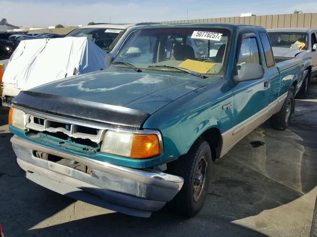 1FTCR14A8RPA93821 - 1994 FORD RANGER SUP GREEN photo 2