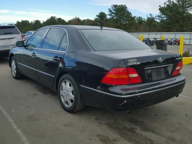 JTHBN30F430121827 - 2003 LEXUS LS 430 BLACK photo 3