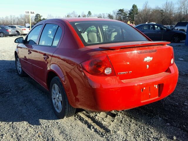 1G1AL55F877395626 - 2007 CHEVROLET COBALT LT RED photo 3