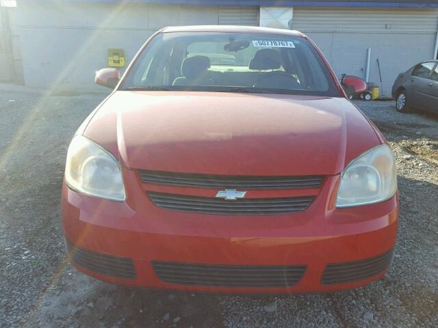 1G1AL55F877395626 - 2007 CHEVROLET COBALT LT RED photo 9