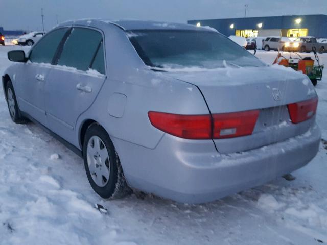 1HGCM564X5A035639 - 2005 HONDA ACCORD LX SILVER photo 3