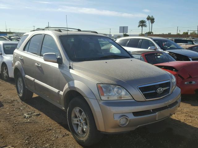 KNDJC733445316438 - 2004 KIA SORENTO EX GOLD photo 1