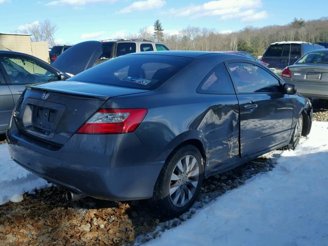 2HGFG12809H526329 - 2009 HONDA CIVIC EX ნაცრისფერი ფოტო 4