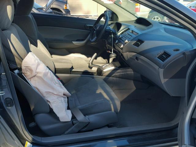 2HGFG12809H526329 - 2009 HONDA CIVIC EX ნაცრისფერი ფოტო 5