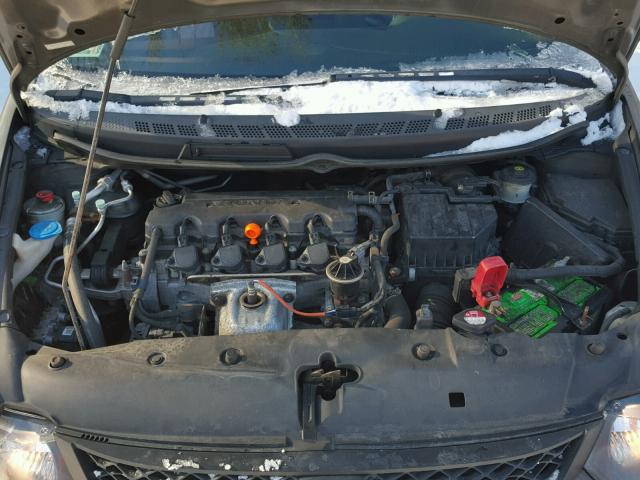 2HGFG12809H526329 - 2009 HONDA CIVIC EX GRAY photo 7