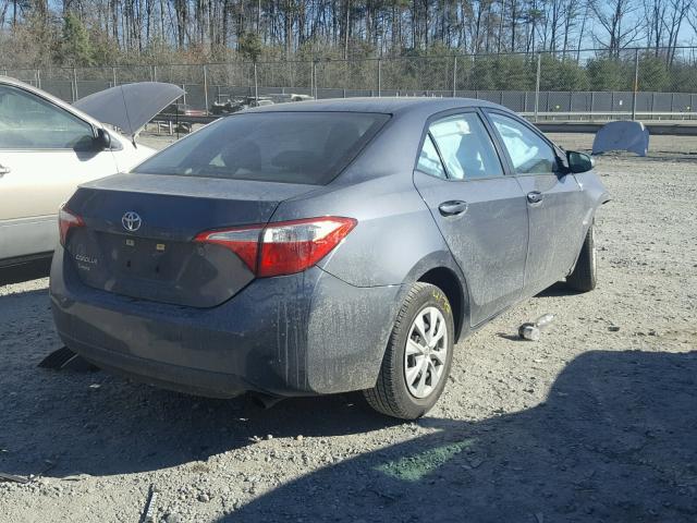 5YFBURHE5EP116549 - 2014 TOYOTA COROLLA L GRAY photo 4