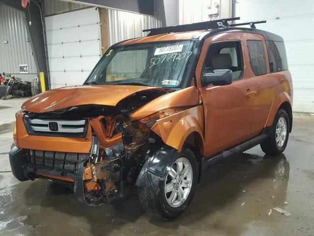 5J6YH28747L015564 - 2007 HONDA ELEMENT EX ORANGE photo 2