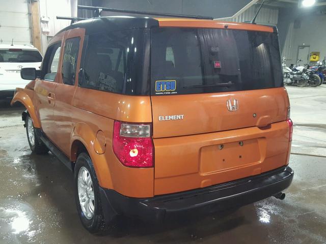 5J6YH28747L015564 - 2007 HONDA ELEMENT EX ORANGE photo 3