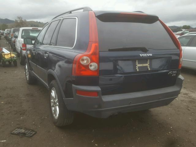 YV1CZ59H141035715 - 2004 VOLVO XC90 BLUE photo 3