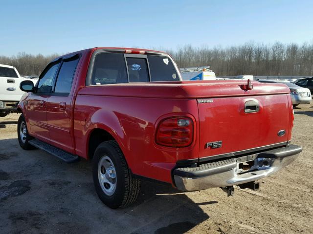 1FTRW07W61KE16124 - 2001 FORD F150 SUPER RED photo 3