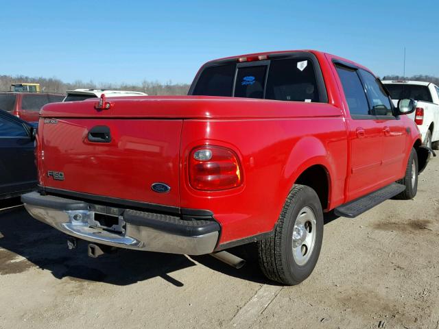 1FTRW07W61KE16124 - 2001 FORD F150 SUPER RED photo 4