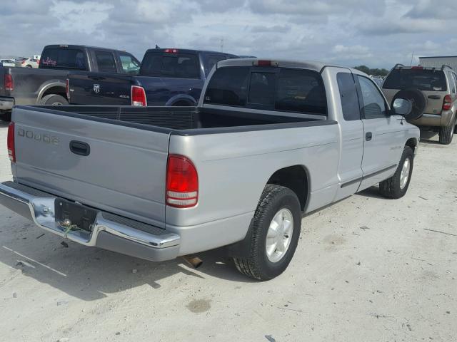 1B7GL22X1WS683657 - 1998 DODGE DAKOTA SILVER photo 4